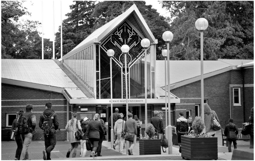 Main Entrance at Heriot Watt University